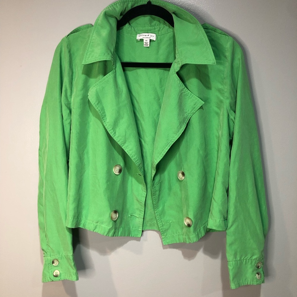 Current Air Neon Green Julia Double Breasted Jacket Blazer